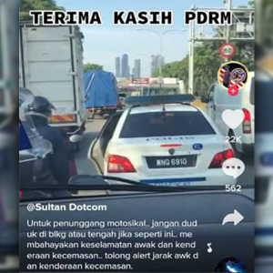 Nak Cepat Punya Pasal, Kan Dah Dapat Amaran Polis!