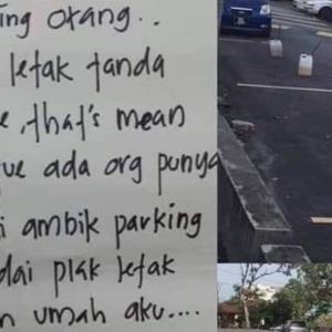 Gaduh Berebut Petak Parkir, Hantar Surat Layang Sebagai Amaran