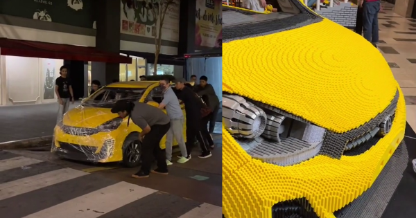 Ramai Kagum Melihat Kereta Perodua Myvi Diperbuat Daripada LEGO!