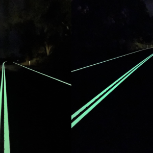 Australia Akan Guna Penanda Jalan "Glow-In-The-Dark" Untuk Bantu Pemanduan Malam