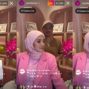 Fazura Buat Live 'Review' Beg Tangan, Tapi Gelagat Fattah Amin Buat Ramai Terhibur