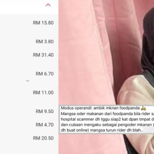 'Pergi Blah Kau Punya Halal' - Scammer Dah Berani Rembat, Makan Pesanan FoodPanda