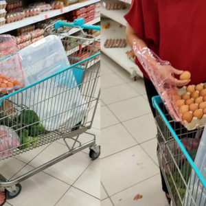 Pelanggan Tukar Sepapan Telur Di Pasar Raya, Tukar Gred Atau Pilih Yang Bersih Tu?