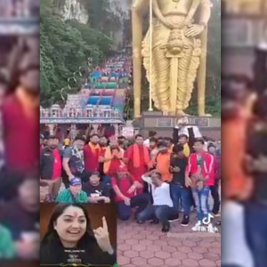 Sekumpulan Warga Asing Sokong Ahli Politik India Hina Nabi Di Batu Caves