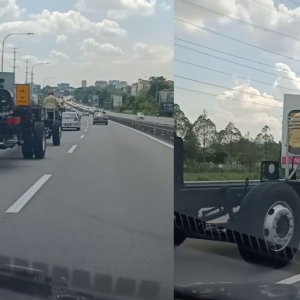 Netizen Terkejut Lihat Pemandu "Test Drive" Kenderaan Berat Di Jalan Raya