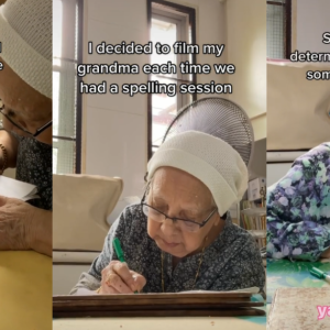 Comelnya, Ramai 'Jatuh Cinta' Tengok Nenek Belajar Mengeja