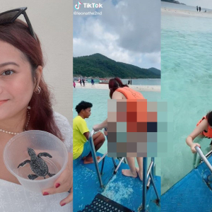 "Seriuslah Pakai Macam Tu Kat Terengganu" Netizen Terkejut Tengok Video Leona Pergi Bercuti Di Pulau