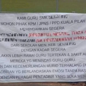 Kain Rentang Guru Protes - Individu Terlibat Boleh Dibuang Perkhimatan