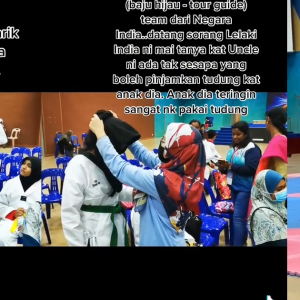 Peserta Dari India Teringin Bertudung, Teruja Pakai Sampai Dalam Gelanggang Taekwondo