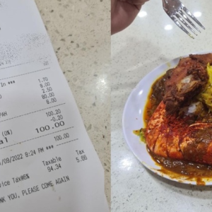 Terkejut Ambil Dua Ekor Udang RM80, Jumlah Sepinggan Nasi RM100