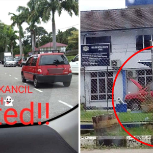 ‘Hantu Kancil Merah’ Dah Kena Kutip Depan Balai