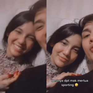 Disangka Adam Dan Sweet Qismina Berdua Rakam Video, Rupanya Mak Mertua Sporting Ada Di Sebelah!