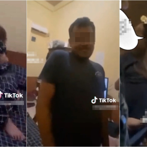 "Laki Camni Pun Berebut", Video Tular Isteri Tangkap Suami Curang Dengan Skandal Dalam Bilik Hotel