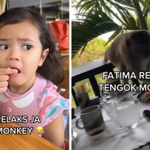 Orang Lain Gelabah, Fatima Relaks Je Monyet 'Menyerang'