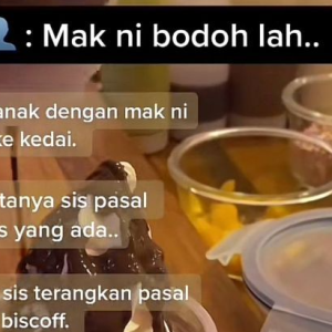 "Mak Ni Bodoh La Biscoff Pun Tak Tahu" Anak Biadab Tengking Ibu Dalam Kedai Ais Krim