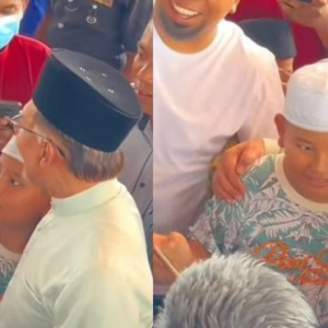 "Anwar, Ambil Gambar Kejap," Budak Lelaki Selamba Buat PM Macam Member