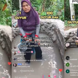 Trend Mandi Lumpur Secara Live Makin Popular Di TikTok, Tak Peduli Penyakit Asal Dapat Duit