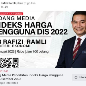 Rafizi Jemput Ikuti Sidang Media Jam 1 Petang, Harap Tiada Konar-konar Lagi