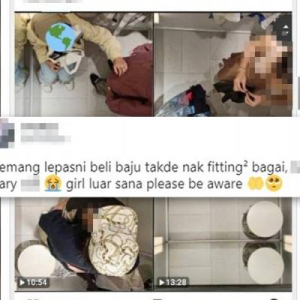 Kamera Dalam Fitting Room, Staf Pusat Beli-Belah Dan Pihak Penyelenggaraan Disiasat