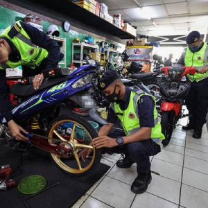 Lima Bengkel Disaman Ubah Suai Motosikal, Potong Brek Untuk Tingkat Kelajuan