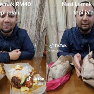 Dua Bungkus Nasi Lemak Tepi Jalan Harga Sampai RM40