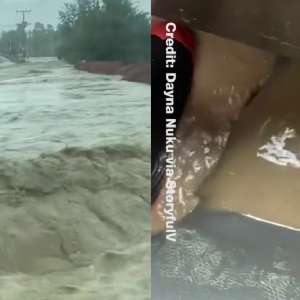 Ibu 5 Anak Nekad Memandu Harung Banjir Deras Untuk Selamatkan Keluarga