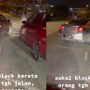 "Halang Kereta Orang Tengah Jalan, Macam Gangster" Pengguna Bengang Pemandu Chevrolet Plat J Sibuk Nak Bergaduh