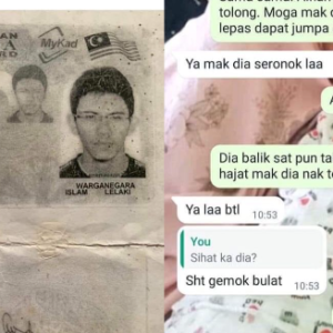 Hilang Tanpa Kesan Selama Lapan Tahun, Anak Lelaki Akhinya Datang Tengok Ibu Tenat Di Hospital