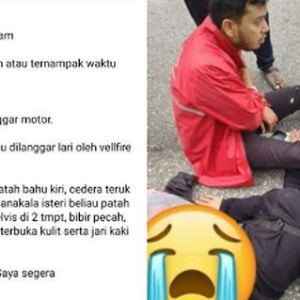 Vellfire Langgar Lari Didakwa Milik Anak VIP! Mangsa Cedera Teruk, Mujur Saksi Sempat Nampak Nombor Plat