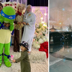 Takut Terlebih Emosi, Lelaki Datang Kenduri Kahwin Bekas Teman Wanita Pakai Kostum Ninja Turtle