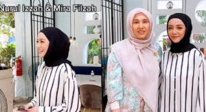 Dua Wanita Hebat Dan Lemah Lembut, Ramai Teruja Tengok Mira Filzah Berjumpa Dengan Nurul Izzah