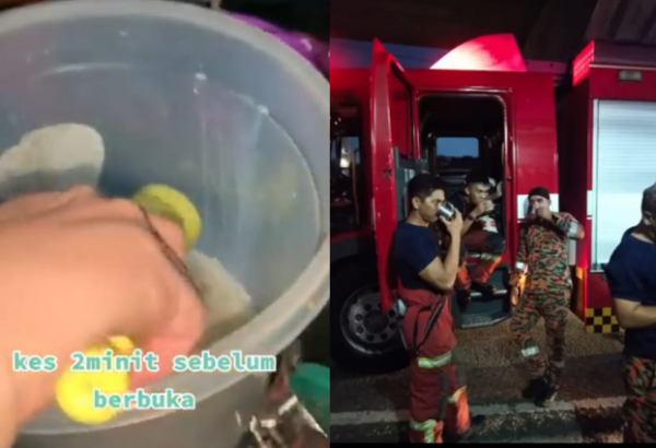 Dapat Panggilan Kecemasan Dua Minit Sebelum Buka Puasa- Abang Bomba Angkut Balang Air, Berbuka Dalam Trak