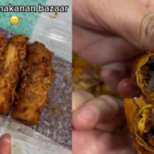 Beli Popia Sira Sambal Di Bazar, Kecewa Isinya Hitam Legam Hangus Terbakar