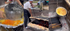 Tular Nasi Mandi Arab Dimasak Dalam Lubang Bawah Tanah, Ramai Putus Selera Tengok Kain Lap Hitam Berkerak