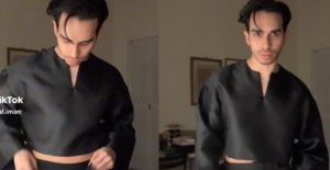 Fesyen Aneh-Aneh- Fahad Iman Dikecam Pakai Baju Melayu Crop Top, Nampak Perut