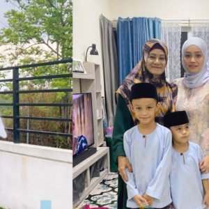 “Alhamdulillah Jodoh Masih Ada” –  Intan Salleh Bawa Anak Beraya Dengan Keluarga Bekas Suami