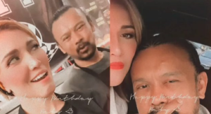 "Ya Allah, Berikanlah Kepadaku Isteri Aku Lamar Dan Nikahi," Cat Farish Bagi Ucapan Manis Bersemut Sempena Hari Jadi Shikin Maembong