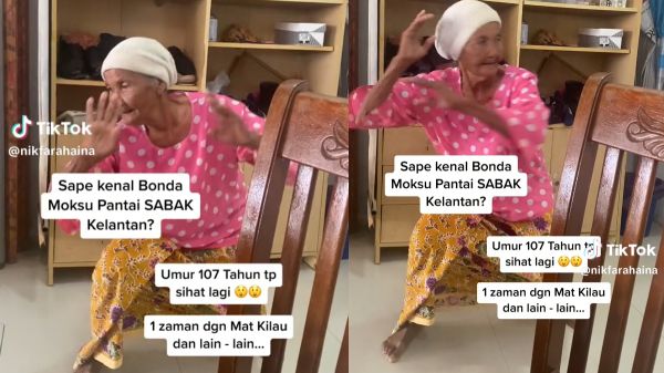 'Mek Kilau' Sezaman Mat Kilau, Umur Lebih Sedekad Tapi Bonda Moksu Masih Lincah Buka Bunga