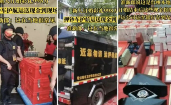 Lelaki Beri Wang Tunai, Jongkong Emas Dan Jam Tangan Mewah Bernilai RM6.47 Juta Kepada Tunang, Dihantar Guna Kereta Perisai