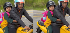 Anak Achey Buat Hal Lagi, Minta Hantar Ke Sekolah Naik Superbike