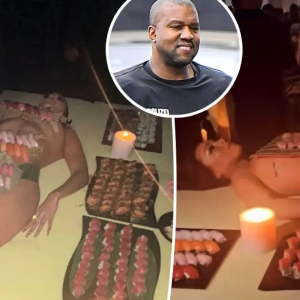 Hidangan Sushi Atas Wanita Bogel Cara Kanye West Rai Hari Jadi