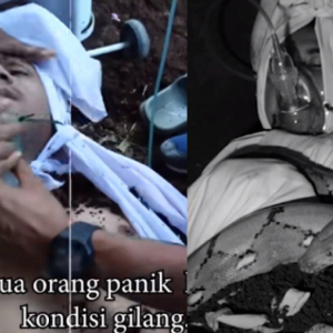 YouTuber Pengsan Akibat Sesak Nafas Demi Konten 'Dikebumikan' Dengan Ular