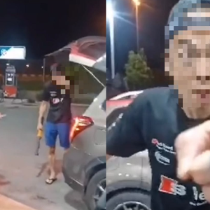 Rider Tegur 2 Lelaki Singapura Isi Minyak Dalam Tong Dakwa Hilang Kerja, Akaun Grab Digantung