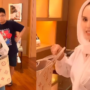 Fiza Halim Pakai Tudung Tapi Nampak Rambut, Pakai Baju Ketat Nampak Dada