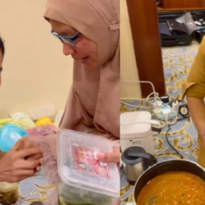 Aliff Syukri Beruntung Tunai Haji Bersama Ibu Dan Mentua, Tolong Masak Dalam Bilik Hotel