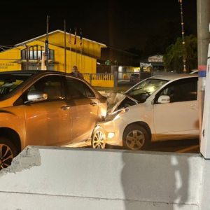 Remaja Lelaki Selamat Langgar Tembok Balai Polis Sungai Jarom