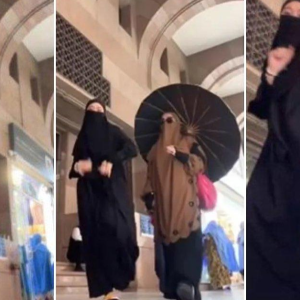 Jemaah Wanita Sibuk Nak Berjoget Buat Content Di Makkah Sampai Rempuh Jemaah Lain