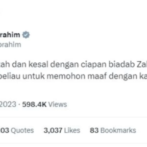 Ciapan Biadab: Anwar Arah Zaki Yamani Mohon Maaf