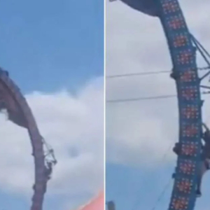 3 Jam Tergantung Menegak Dalam Roller Coaster