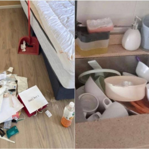 Gadis Cantik Pengotor Sewa Airbnb- Sampah Merata-Rata, Pinggan Tak Berbasuh, Makanan Busuk Dalam Peti Ais, Pad Tak Dibuang